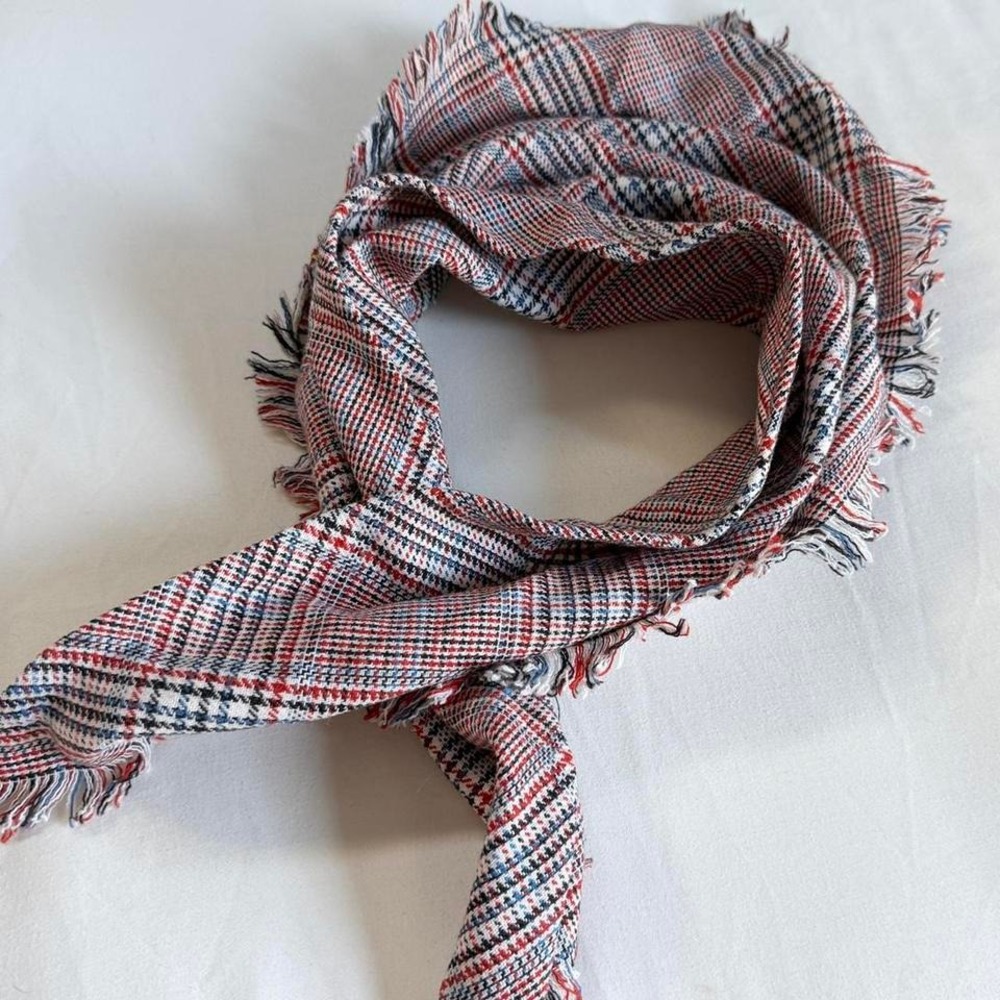 Vintage plaid scarf